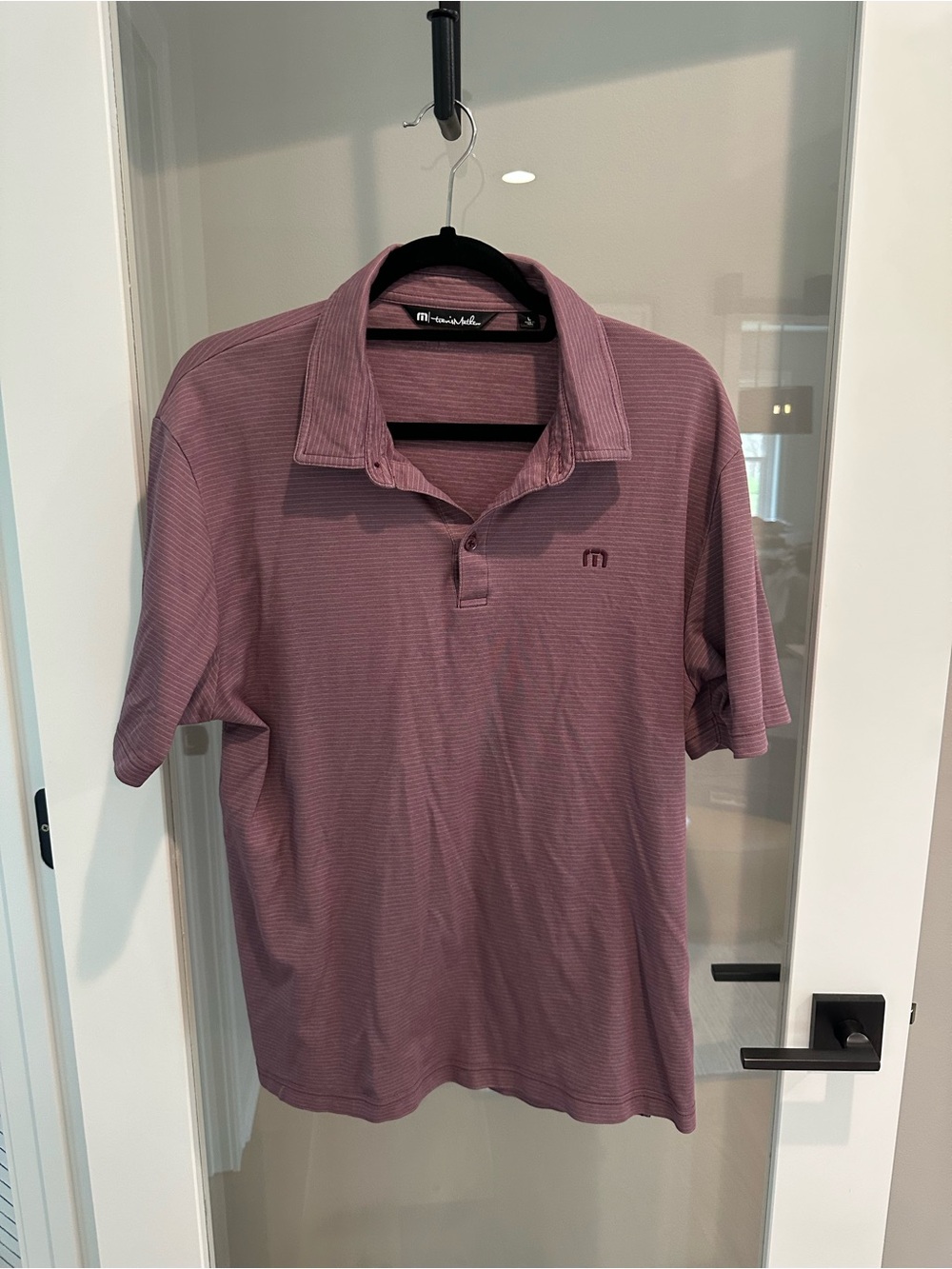 Travis Mathew Short Sleeve Polo in Dusty Rose